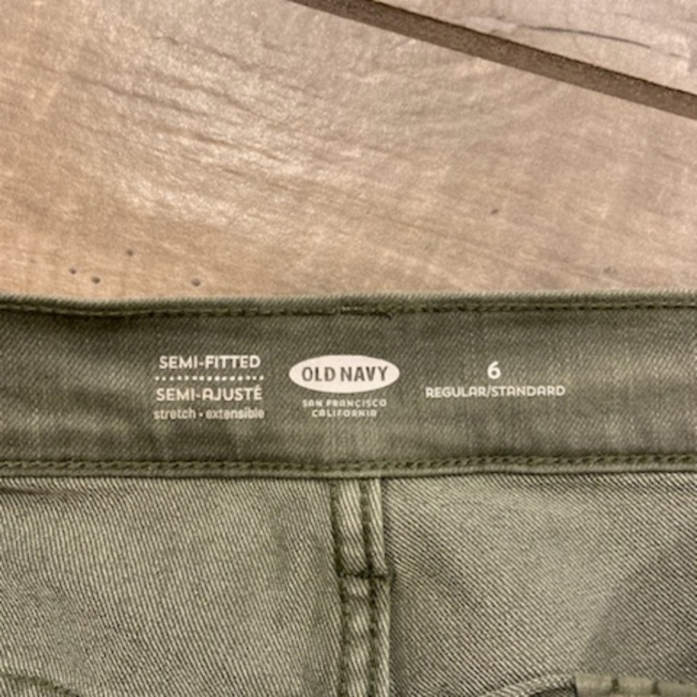 Olive Semi-Fitted Regular size 6 - Picture 3 of 3